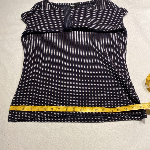 OLSEN EUROPE BLACK/WHITE PATTERNED SWEATER /TOP SIZE S/6. - Picture 9 of 11